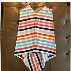 Ann Taylor Multicolor Striped Swimsuit Coverup XS